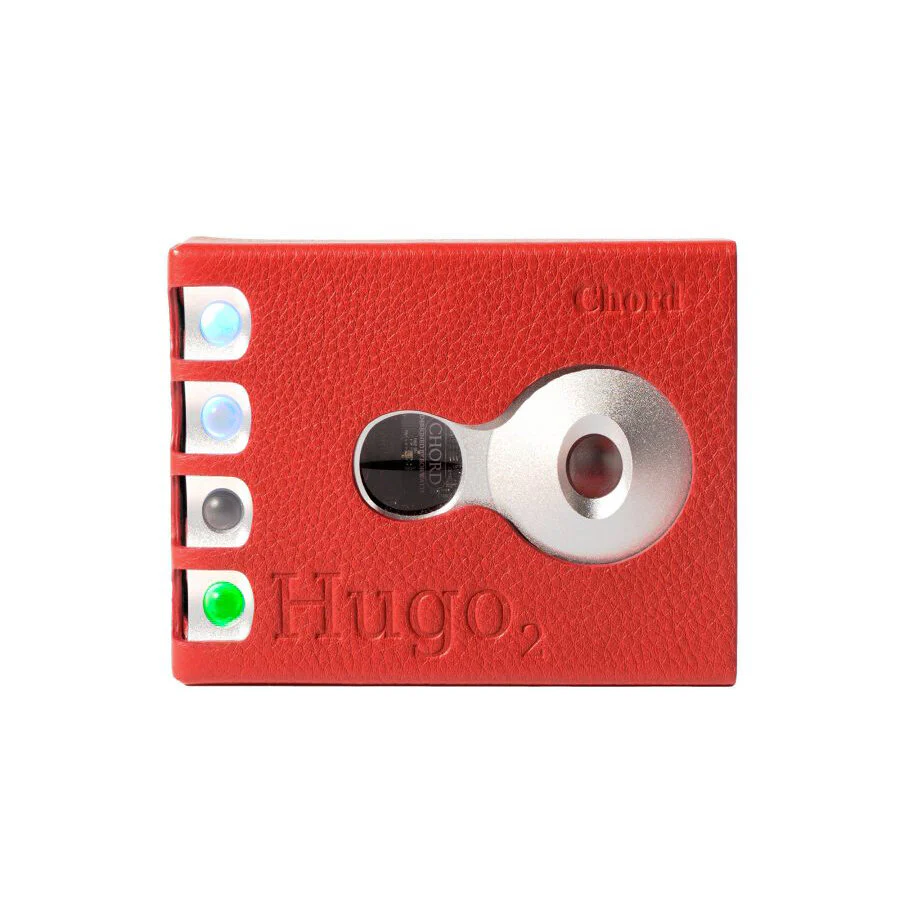 Étui en cuir rouge Chord Hugo2