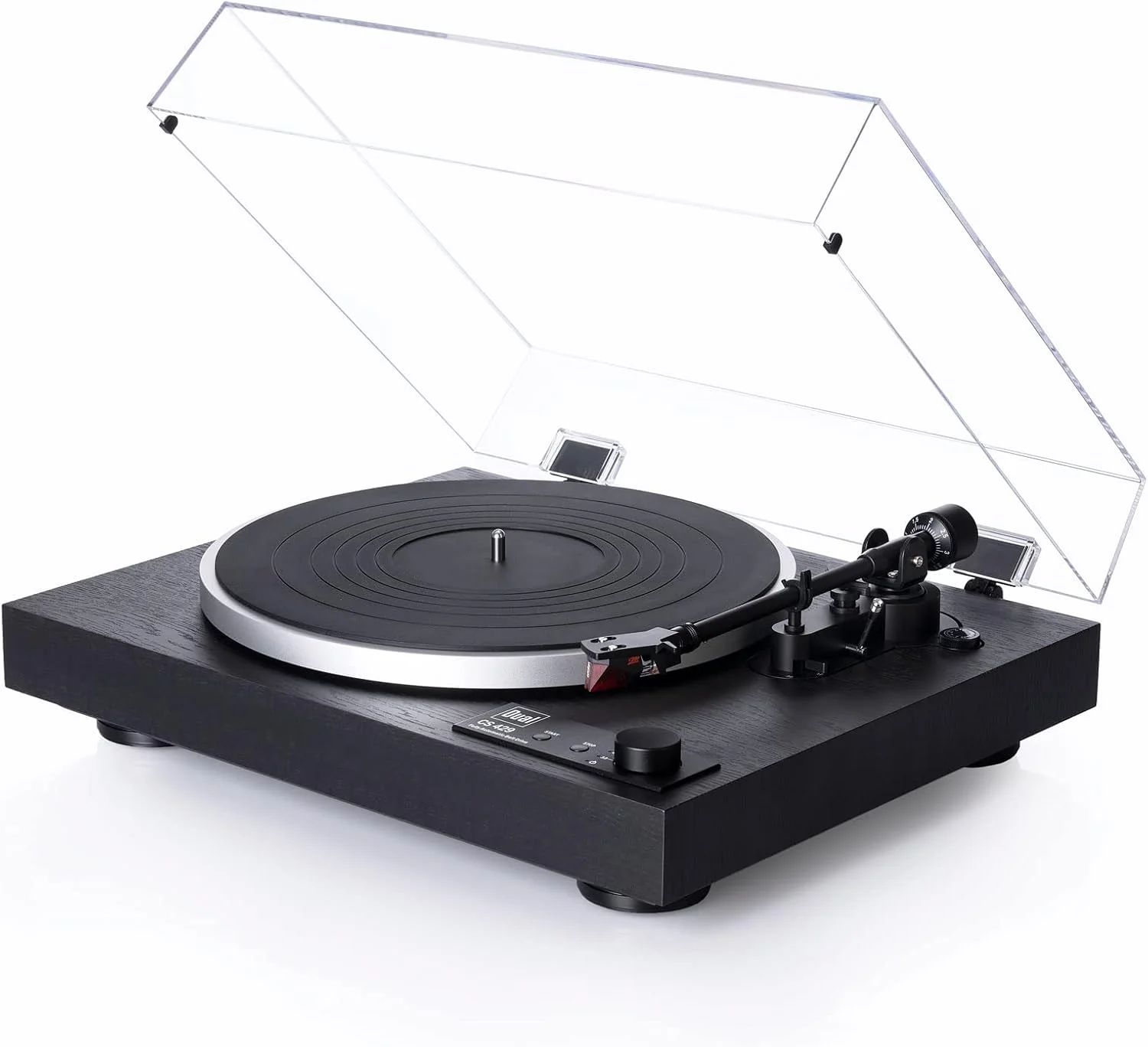 Platine vinyle entièrement automatique Dual CS 429 avec plateau en aluminium moulé sous pression (noir et noyer)