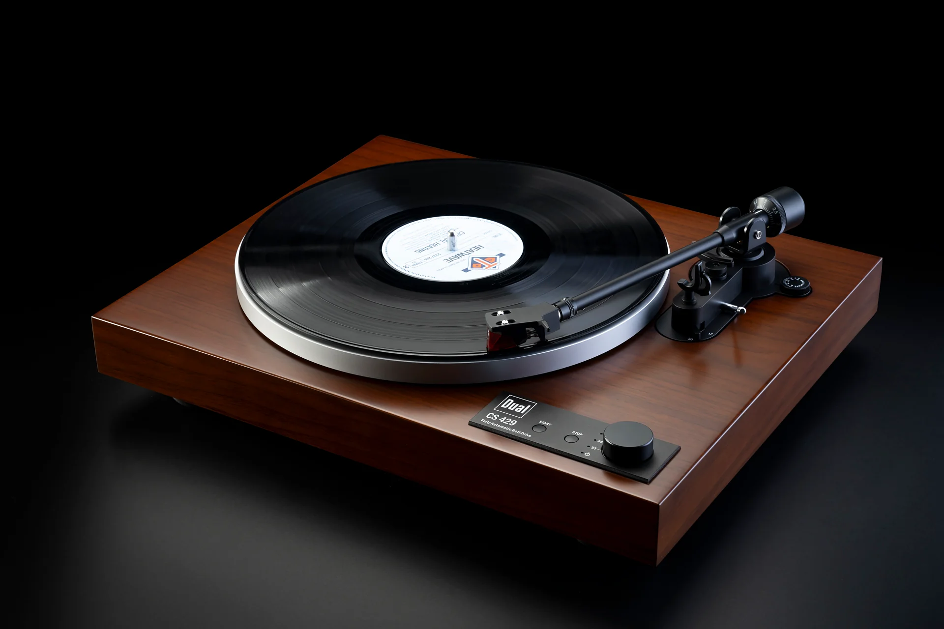 Platine vinyle entièrement automatique Dual CS 429 avec plateau en aluminium moulé sous pression (noir et noyer) - Image 4