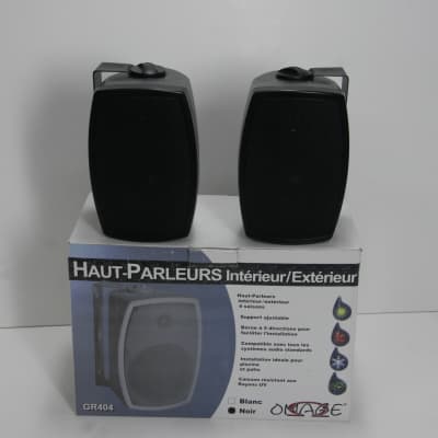 Enceintes intérieures et extérieures Omage GR404 noires (paire) - Image 3