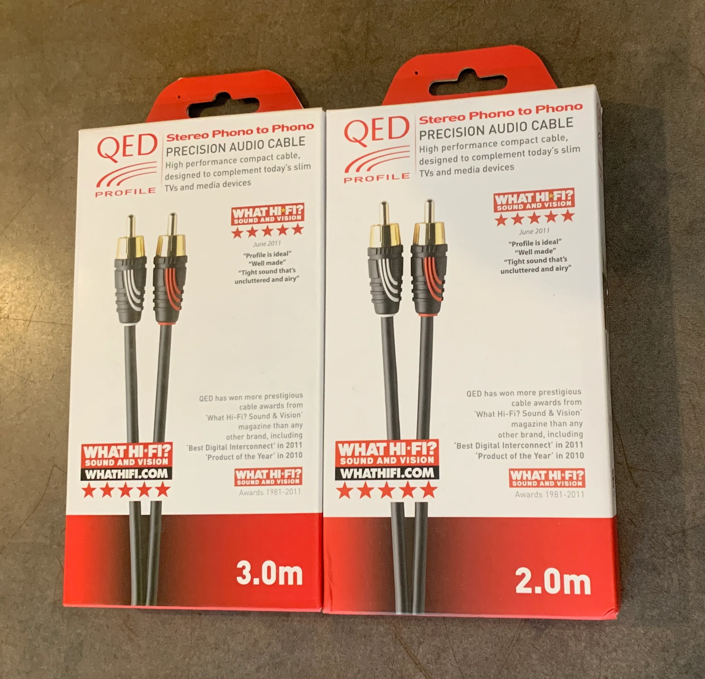 Câble QED Connect RCA vers RCA 2M ou 3M - Image 2